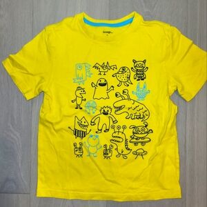 George yellow t-shirt Dinosaurs monsters size 6